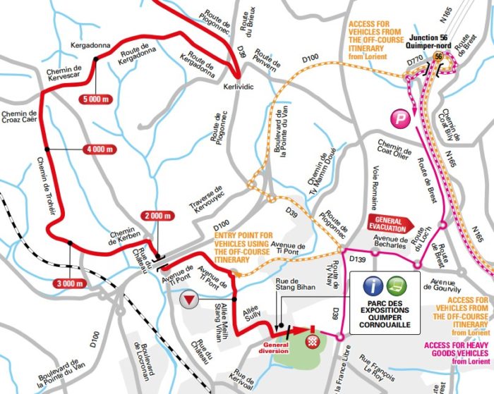 5e étape - Carte du final - Tour de France 2018