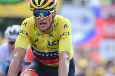Greg Van Avermaet - Maillot jaune - Arrivée 6e étape Tour de France 2018