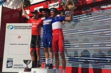 Podium Clasica San Sebastian 2018 - Bauke Mollema - Julian Alaphilippe - Anthony Roux