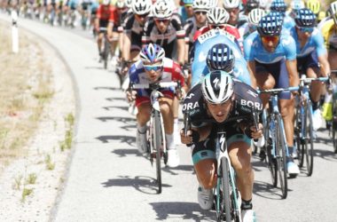 Peloton - Descente - 7e étape Tour d'Espagne 2018