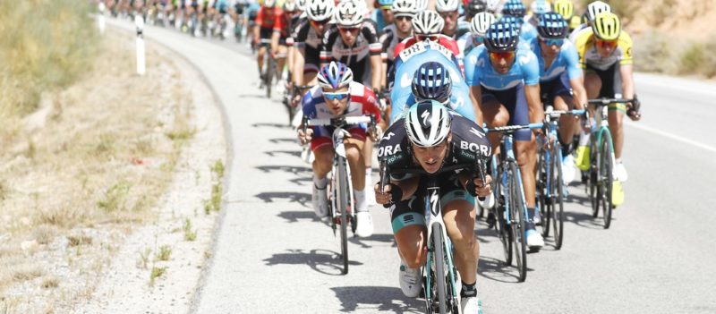 Peloton - Descente - 7e étape Tour d'Espagne 2018