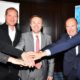 UCI - Accord Réforme Cyclisme 2020 - Gianni Bugno Christian Prudhomme David Lappartient Tom Vandamme et Iwan Spekenbrink
