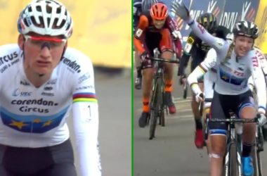 Montage - Mathieu Van der Poel - Annemarie Worst - Cyclo-cross Hamme 2018