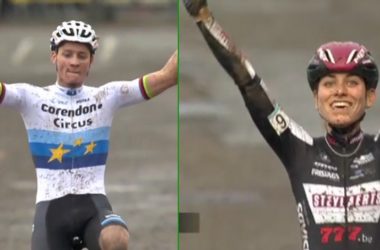 Montage - Mathieu Van der Poel - Victoire - Cyclo-cross Superprestige Gavere