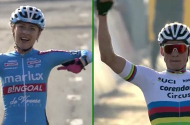 Montage - Denise Betsema - Mathieu van der Poel - Superprestige Middelkerke 2019