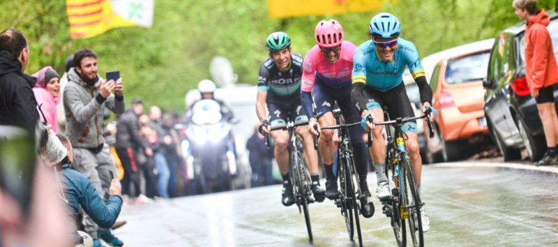 Attaque Côte Roche-aux-Faucons - Davide Formolo Michael Woods Jakob Fuglsang - Liège-Bastogne-Liège 2019 - ASO