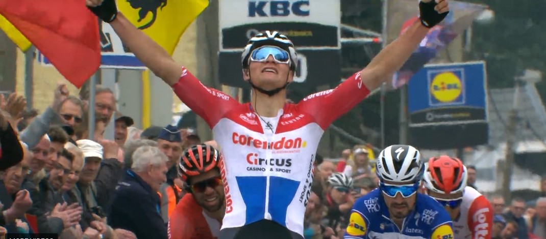 Mathieu Van der Poel - Vainqueur Flèche Brabançonne 2019 - Capture VRT