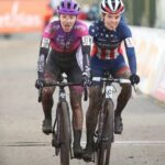 Sprint Alicia Franck Clara Honsinger - Cyclo-cross Bredene 2020 - Alain Vandepontseele
