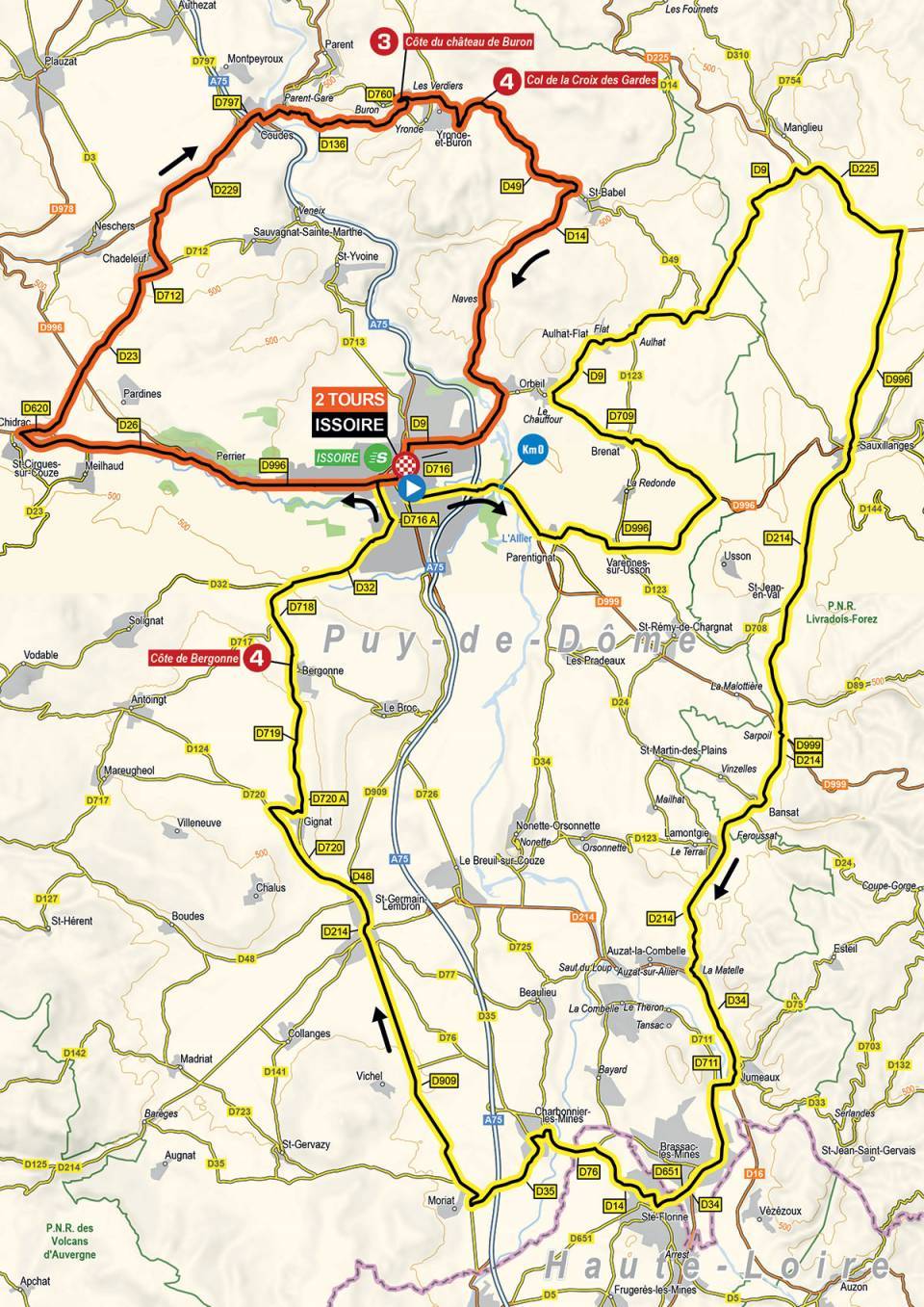 1re étape - Carte - Critérium du Dauphiné 2021