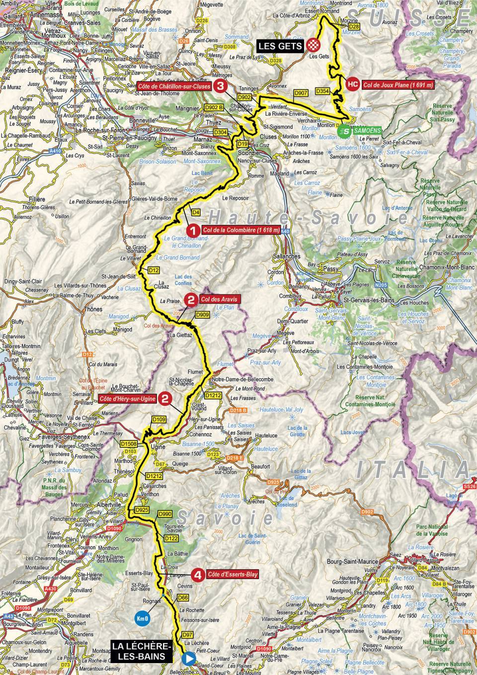 8e étape - Carte - Critérium du Dauphiné 2021