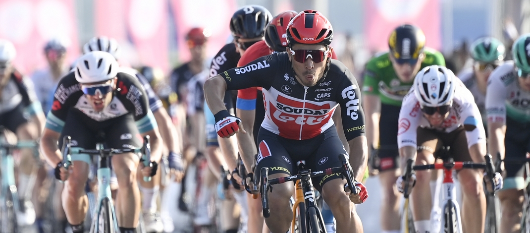 Caleb Ewan - Vainqueur 7e étape UAE Tour 2021 - RCS Sport La Presse Fabio Ferrari