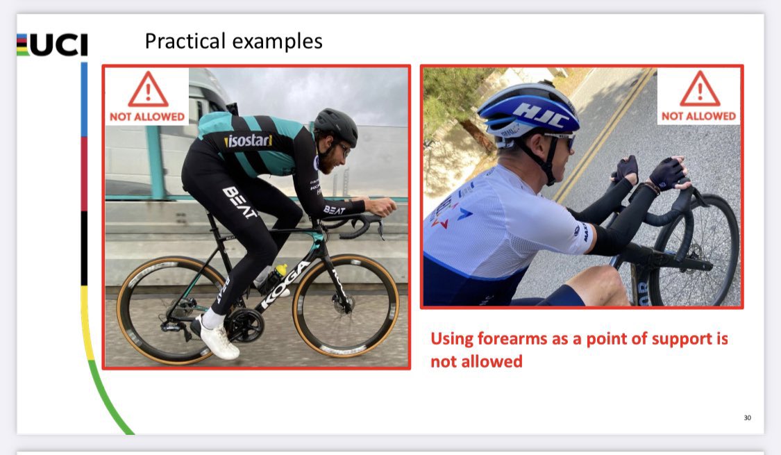 Règlement UCI - Positions interdîtes - BEAT Cycling
