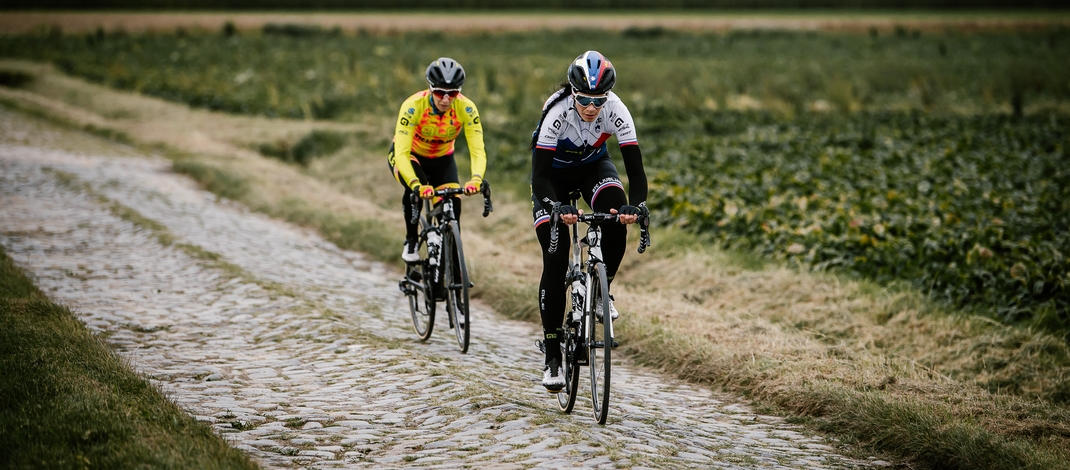 Paris-Roubaix Femmes - Reconnaissance Alé BTC Ljubljana - ASO Pauline Ballet