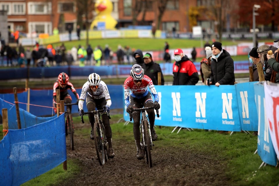 Ceylin Alvarado Lucinda Brand Denise Betsema - Cyclo-cross de Courtrai 2021 - Alain Vandepontseele