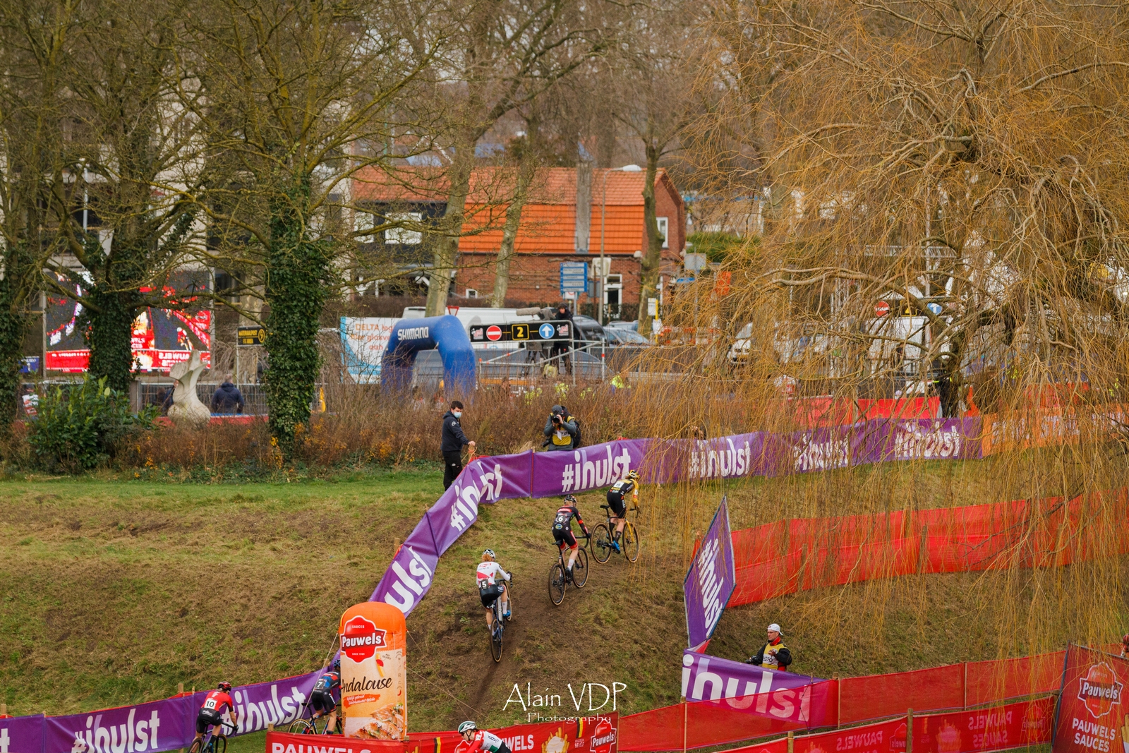 Marianne Vos Fem van Empel Puck Pieterse Tête - Cyclo-cross de Hulst 2022 - Alain Vandepontseele