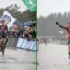 Montage Laurens Sweeck Annemarie Worst Vainqueurs - Cyclo-cross d'Oostmalle 2022 - Alain Vandepontseele