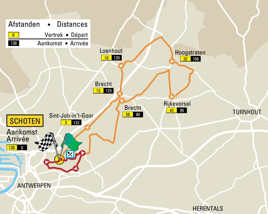 Carte - GP de l'Escaut Femmes 2022