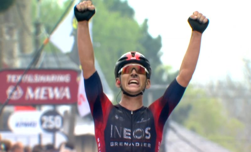 Magnus Sheffield - Vainqueur Flèche Brabançonne 2022 - Capture Sporza