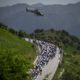 Peloton Hélicoptère Caméra - 5e étape Tour d'Italie Giro 2022 - RCS Sport La Presse Fabio Ferrari