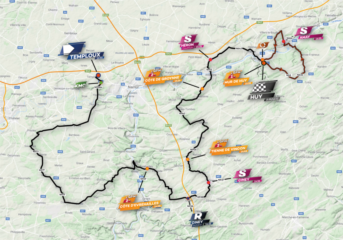 Le parcours du Tour de Wallonie 2022 se dévoile entre Temploux et