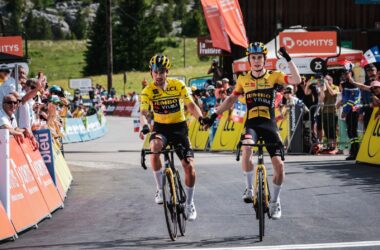 Primoz Roglic Jonas Vingegaard - Vainqueurs 8e étape Critérium du Dauphiné 2022 - ASO Aurélien Vialatte