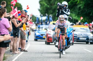 Magnus Cort Caméra Télévision Supporters Danemark - 3e étape Tour de France 2022 - ASO Charly Lopez