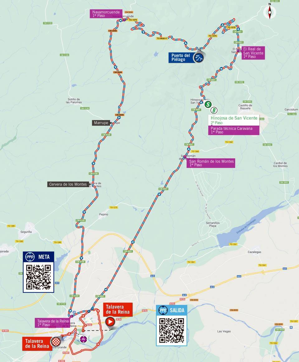 XIX etapa - Mapa - Vuelta a España Vuelta 2022