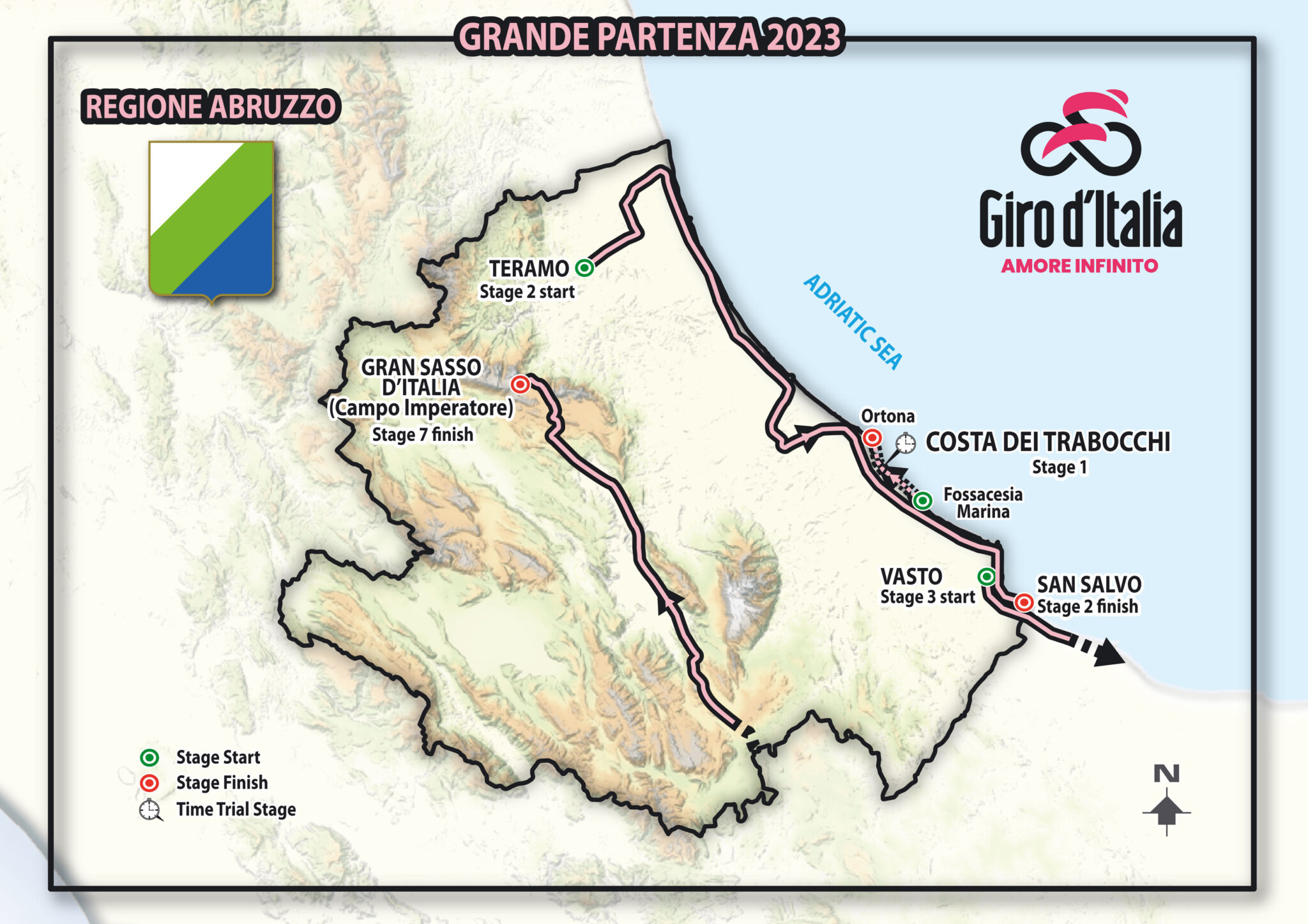 Tour d’Italie 2023 le Giro partira dans les Abruzzes