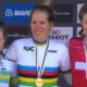 Grace Brown Ellen van Dijk Marlen Reusser - Podium Femmes Championnats du monde 2022 - Capture Eurosport
