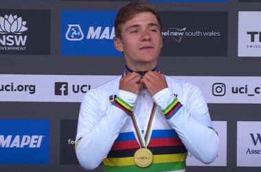 Remco Evenepoel champion du monde sur route 2022 - Capture Eurosport