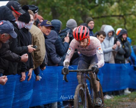 Lars van der Haar Montée - Championnats d'Europe de cyclo-cross Namur 2022 - Alain Vandepontseele