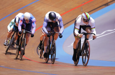 Le champion du monde de keirin Harrie Lavreysen lors de la 1re manche de l'UCI Track Champions League à Palma de Majorque, le samedi 12 novembre 2022. - Photo : Alex Whitehead/SWpix.com