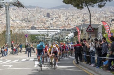 Peloton Montjuic Barcelone - 7e étape Tour de Catalogne 2022 - ASO Manel Montilla