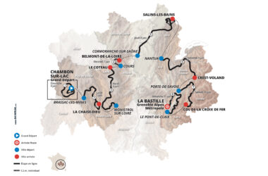 Carte générale - Critérium du Dauphiné 2023
