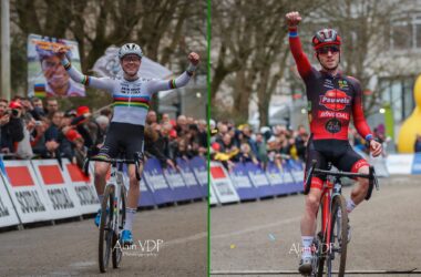 Montage Fem van Empel Eli Iserbyt - Cyclo-cross de Bruxelles 2023 - Alain Vandepontseele