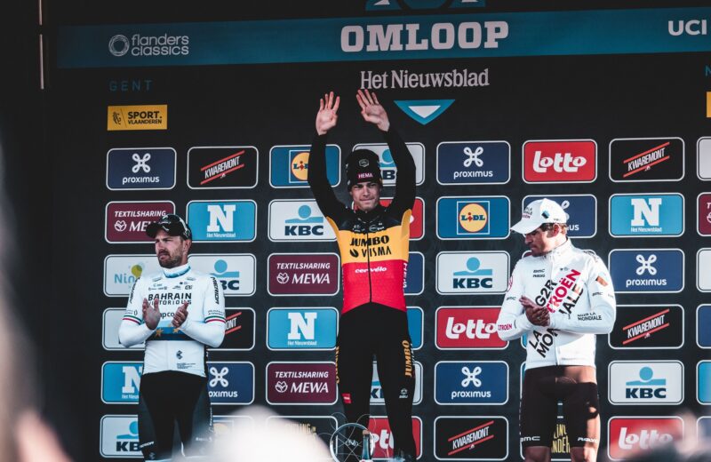 Wout van Aert Podium Circuit Het Nieuwsblad 2022 - Flanders Classics