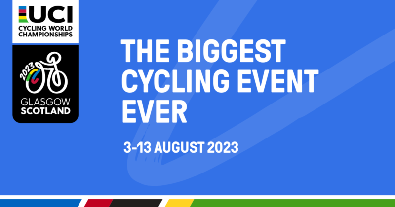 Glasgow 2023 - Affiche Championnats du monde de cyclisme sur route
