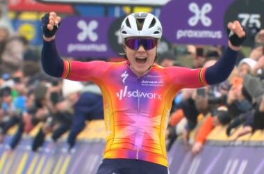 Lotte Kopecky Vainqueure Tour des Flandres 2023 - Capture VRT