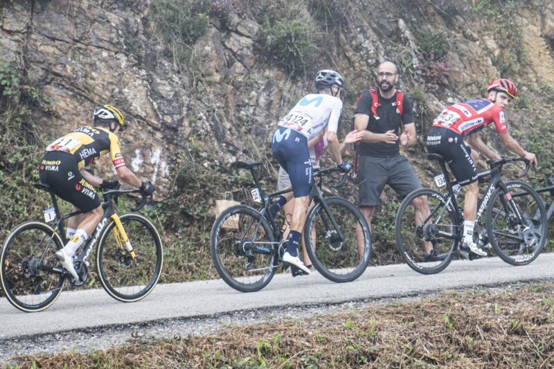Remco Evenepoel primoz Roglic Enric Mas - 8e étape Tour d'Espagne Vuelta 2022 - ASO Unipublic Charly Lopez