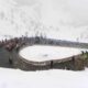 Sur le sommet des Tre Cime di Lavaredo, lors du Tour d'Italie 2013 - Photo : Ferrari/La Presse/RCS Sport