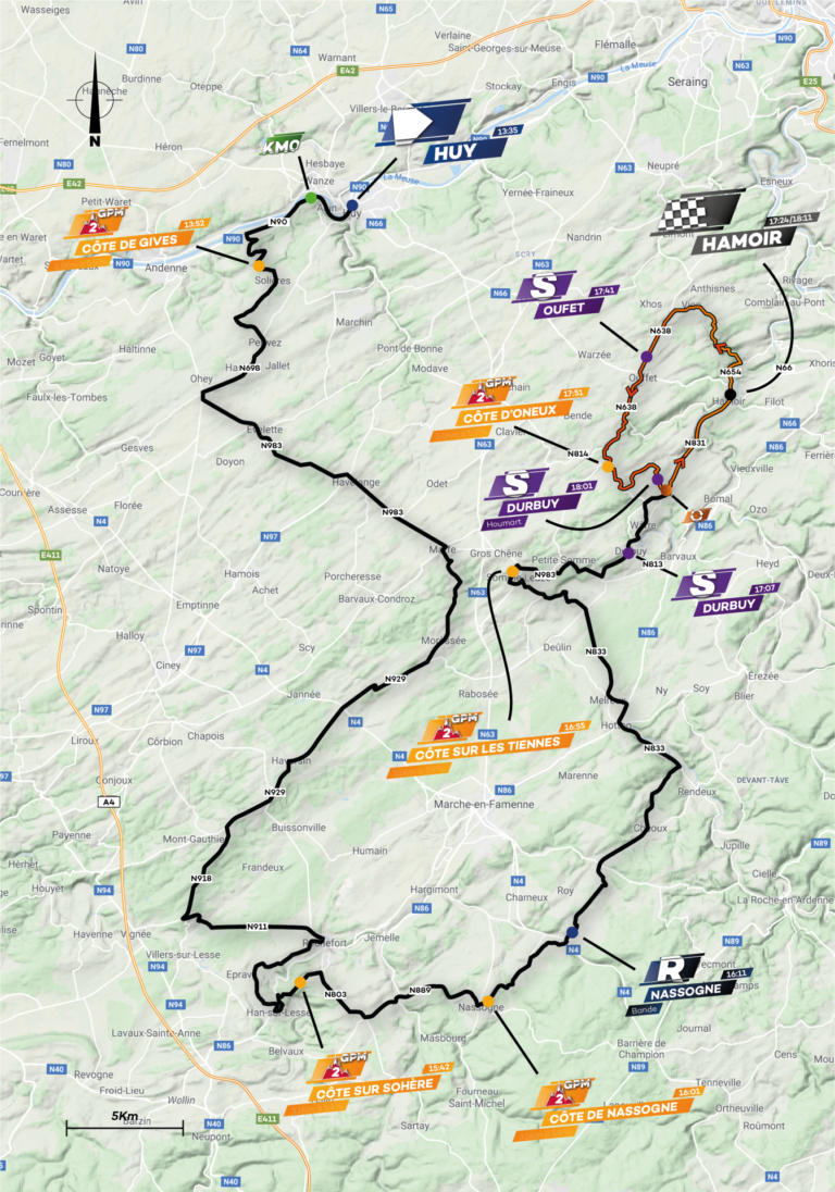 tour de wallonie sur quelle chaine