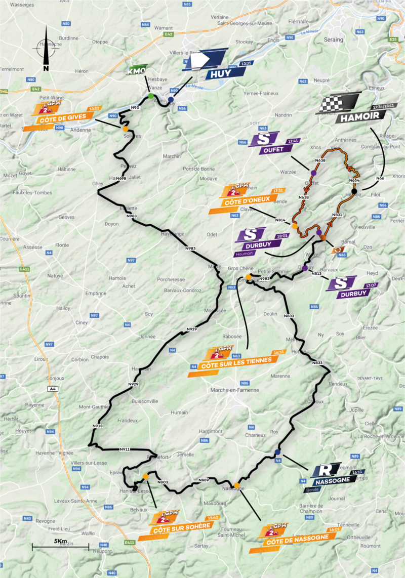 cyclisme tour de wallonie 2023 parcours