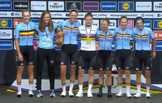 Équipe belge féminine cyclisme sur route - Championnats du monde de cyclisme 2023 - Capture RTBF