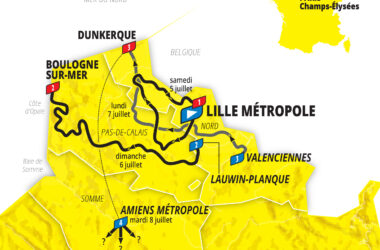Carte - Grand Départ Tour de France 2025