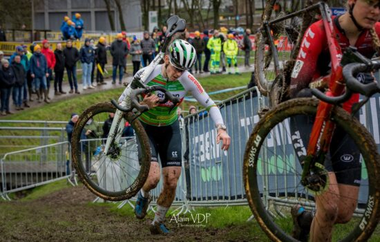 Marion Norbert-Riberolle lors du cyclo-cross de Bruxelles 2024. - Photo : Alain Vandepontseele/Alain VDP Photography
