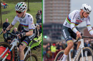 Montage Fem van Empel Mathieu van der Poel - Champions du monde - Alain Vandepontseele