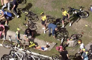 Chute Tour du Pays Basque 2024 - 4e étape