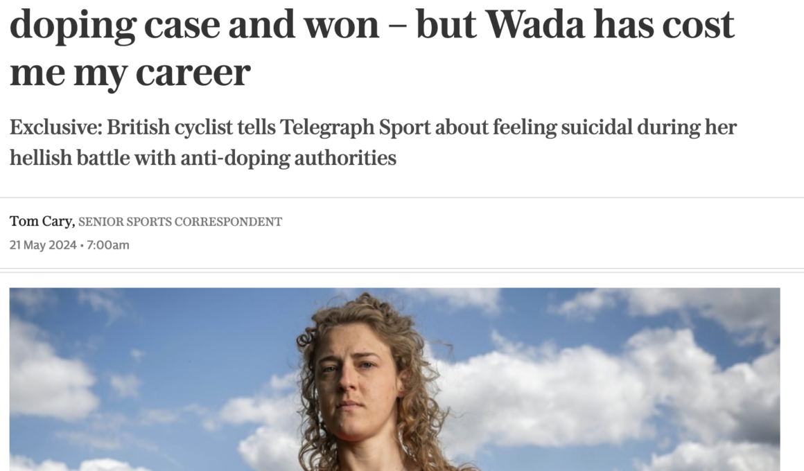 Capture d'écran du site du Telegraph sur l'interview de Lizzie Banks