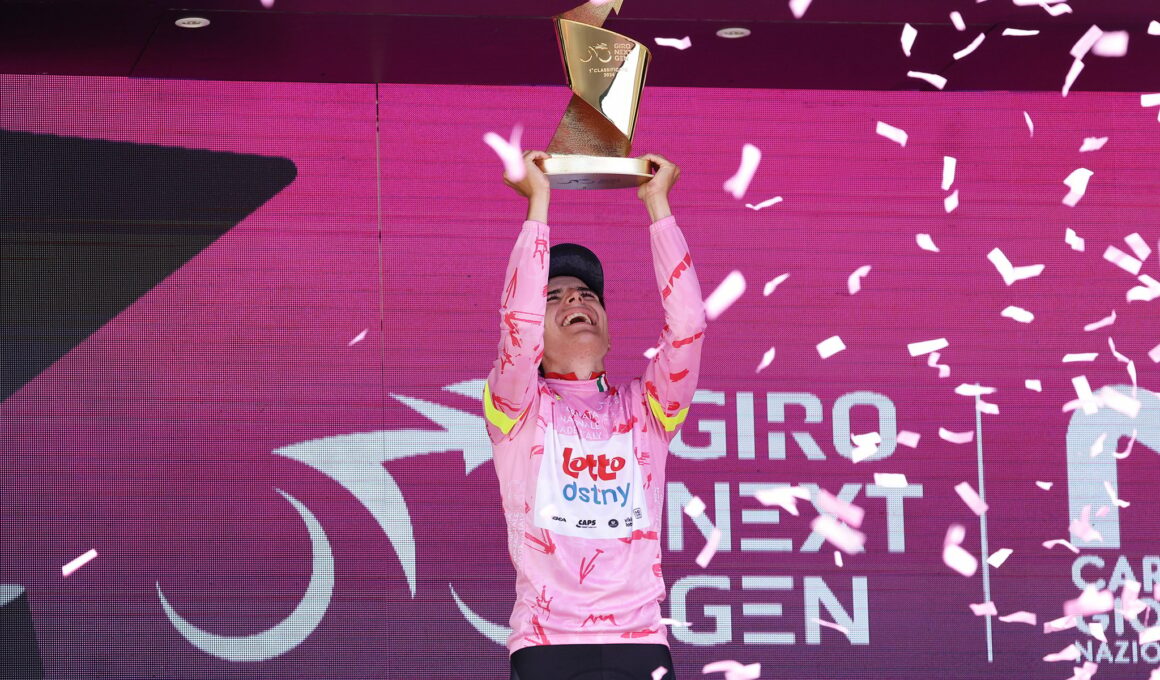 Jarno Widar - Vainqueur Giro Next Gen 2024 - RCS Sport La Presse