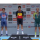 Podium Championnat de Belgique élites hommes 2024 - Arnaud De Lie Jasper Philipsen Jordi Meeus - Capture RTBF